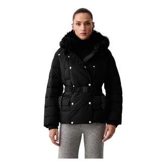 Liu Jo Giacca imbottita con cintura - - Jackets - Donna - Nero - XS