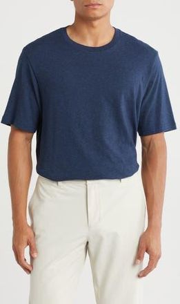 Travis Mathew Solid Crewneck T-Shirt in Heather Blue Nights at Nordstrom Rack, Size Medium