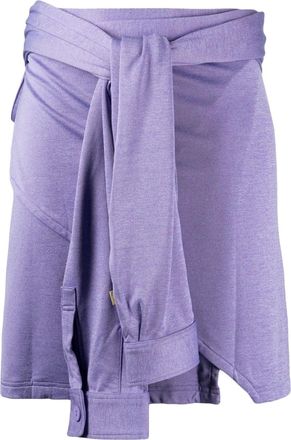 Off Duty Jones logo-embroidered skirt - men - Spandex/Elastane/Recycled Polyester - One Size - Purple