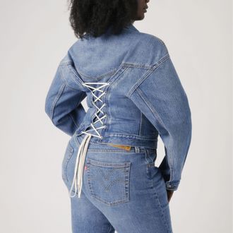 Levi's 90s Shrunken Trucker Jacket - Womens - XS - Blue