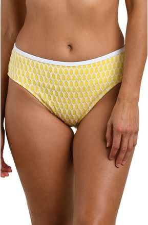 La Blanca Prep Mid Rise Bikini Bottoms in Soleil at Nordstrom, Size 10