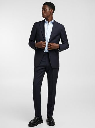 Tiger Of Sweden Mens Pure wool micro-jacquard pant Slim fit