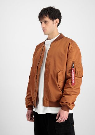 Alpha Industries Bomberjacke ALPHA INDUSTRIES MA-1 CS, Herren, Gr. S, braun (hazel braun), Obermaterial: 100% Nylon; Futter: 100% Nylon; F&uuml;llung: 100% Polyester, Jacke