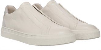 Vince Mens Lakewood Leather Sneaker In Pebble/white