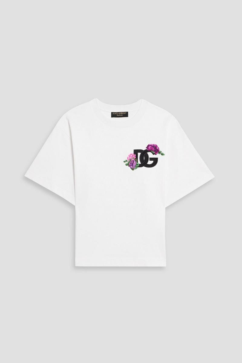 Tシャツ・カットソー Dolce & Gabbana Dolce & Gabbana T-shirts and Polos White DOLCE & GABBANA T-shirt White Cotton DG Logo Print Casual