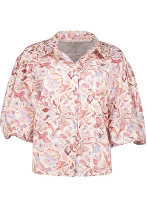 Bishop + Young Womens Tyra Puff Sleeve Top In Fancy Floral