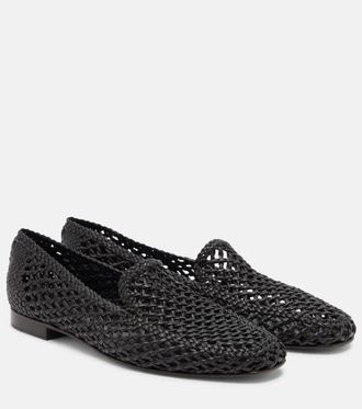 Le Monde Beryl Le Monde B&eacute;ryl Soft woven leather slip-on shoes