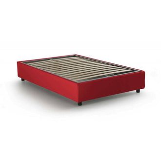 Dmora Dmora - Talamo Italia - Letto piazza e mezza Ariba, Letto contenitore con rivestimento in tessuto, 100% Made in Italy, Apertura laterale, adatto per