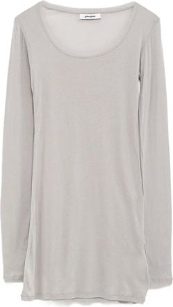 Gimaguas Abito corto Bahmon con scollo ampio a maniche lunghe - Grigio