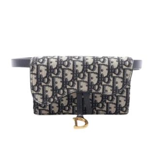 Dior Pre-owned Saddle Bag - Dames - Pre-owned - Blauw - Maat: ONE Size Leer