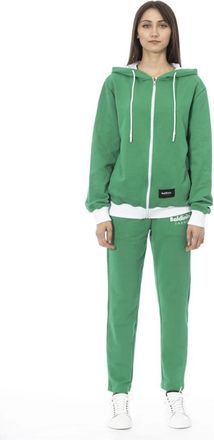 Baldinini Training Sets, female, Green, Size: 2XL Hooded Colorblock Tracksuit with Logo