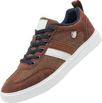 Generic Skate Shoes Men, Mens Low Top Trainers Classic Retro Style Canvas Shoes with Thick Sole Casual Non Slip Low Top Sneaker Stylish Versatile Daily Footwe