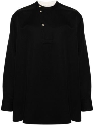 OAMC Asymmetrisch overhemd - Zwart