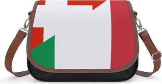 Generic Flag of Switzerland And Italy Womens Crossbody Bag Fashion Shoulder Handbags Message Tote Bag with Adjustable Strap