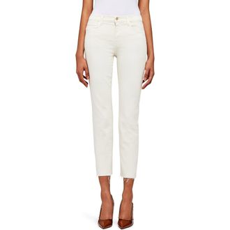 L'agence Sada Ankle Slim Jeans in Vintage White at Nordstrom, Size 27