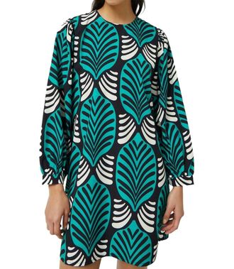 Compa&ntilde;&iacute;afant&aacute;stica Short Dress With Large Brigitte Print In Geometric 5