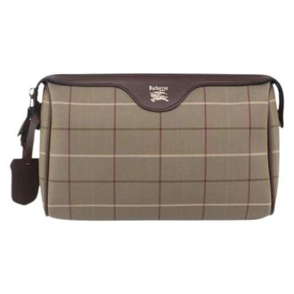 Burberry Pre-owned Nova check Pochette - Dames - Vintage Clutch - Beige - ONE Size - Vintage