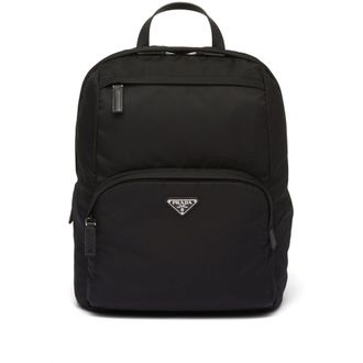 Prada Logo-plaque Backpack