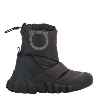 Ferragamo Deode Gancini Padded Ski Boots, Size 10