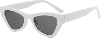 Generic Mens Outdoor Commuter Sunglasses Womens Vacation Trend Driving Sun Glasses(White)