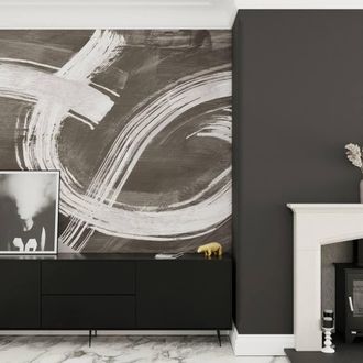 Superfresco Easy Expression Mono Print To Order 3m x 2.8m Mural in White