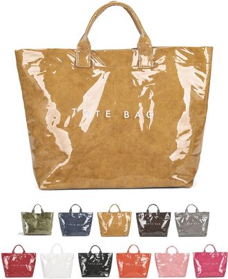 Generic Christmas Plaid PVC Tote Bag for Women - Large Top Handle Handbag, Spacious Shopping & Work Tote (H)