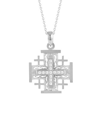 I.Reiss Company 14K 0.30 Ct. Tw. Diamond Cross Necklace