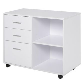 Carter's Particle Board Rolling Storage Cabinet White - CARTER | TJ Hughes