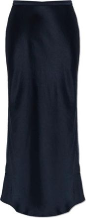 Anine Bing Bar Maxi Rok - Dames - Maxi Rokken - Blauw - L - Satijn - Rokken