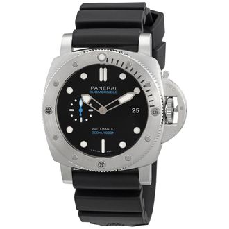 Officine Panerai Pre-owned Panerai Luminor Submersible 1950 Automatic Black Dial Mens Watch PAM01305
