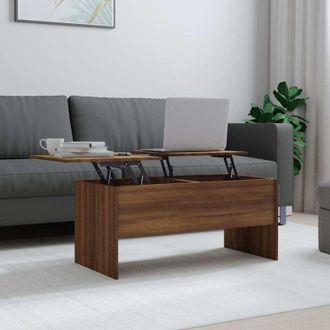 vidaXL Furniture Limited - Mesa De Centro Madera Ingenier&iacute;a Roble Marr&oacute;n