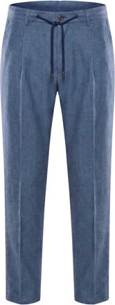 Moorer Hombre, Pantalones, Azul, Talla: M