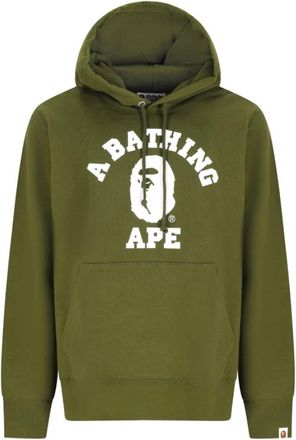 A Bathing Ape College Pullover Hoodie M - Heren - Hoodies - Groen - XL - Katoen - Hoodies & sweatvesten