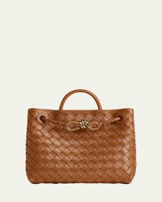 Bottega Veneta Andiamo Small Leather Top-Handle Bag