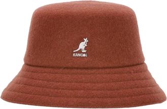 Kangol Mahonie Wollen Bucket Hoed - Heren - Hoeden - Bruin - L - Wol - Accessoires