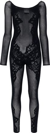 Wolford open-knit jumpsuit - women - Spandex/Elastane/Polyamide - M - Blue