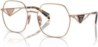 Prada 56mm Irregular optical glasses in Pink at Nordstrom