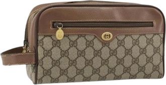 Gucci Pre-owned Clutches, female, Beige, Size: ONE SIZE Pre-owned Vintage Plastic Clutch