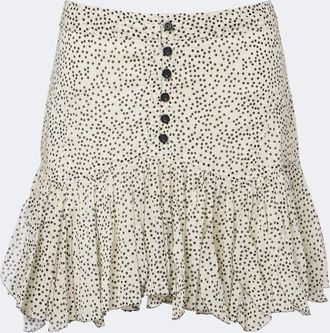 Isabel Marant Daneen polka-dot cotton voile miniskirt