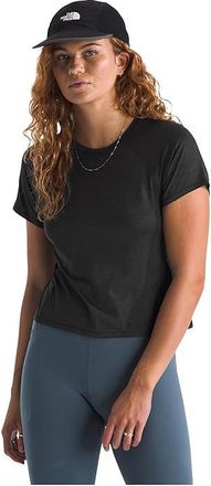 The North Face Jaida Short Sleeve T-Shirts Womens Clothing TNF Black/Dark Heather : 2XL, Elastane/Polyester