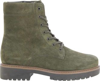 Gabor Damesschoenen in khaki - Dames - Veterlaarzen - Groen - 37 1/2 EU - Schoenen