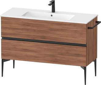 Duravit Sivida Mueble Bajo Lavabo, 2 Cajones, Tirador Negro - Duravit