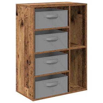 vidaXL Aparador Madera Envejecida 60 X 33,5 X 84 Cm Vidaxl