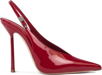 Le Silla 120mm lakleren slingback pumps - Rood