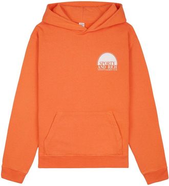 Sporty & Rich Racquet Club cotton hoodie - unisex - Cotton - M - Orange