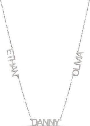SHYMI Multi Name Charm Necklace in Silver at Nordstrom