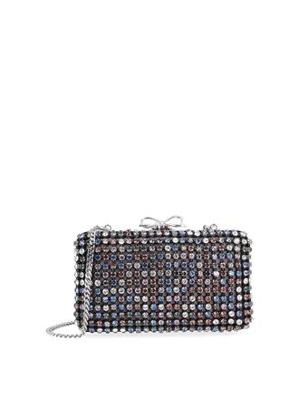 Self Portrait Crystal Chainmail Clutch Bag