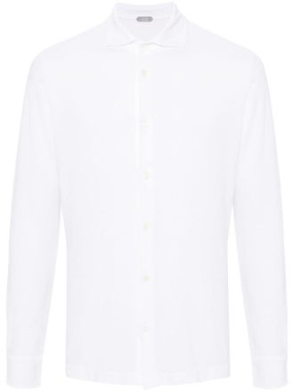 Zanone classic-collar cotton shirt - men - Cotton - 54 - White