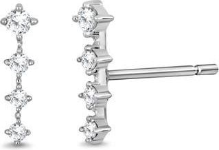 Bony Levy Audrey 18K White Gold Diamond Bar Stud Earrings at Nordstrom Rack