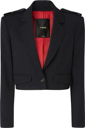 Pinko Pinko, Jassen, Dames, Blauw, M, Wol, Manna Blazer